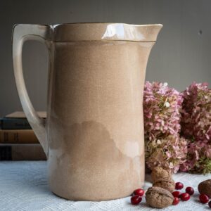 Huge Golden Ironstone Water Pitcher